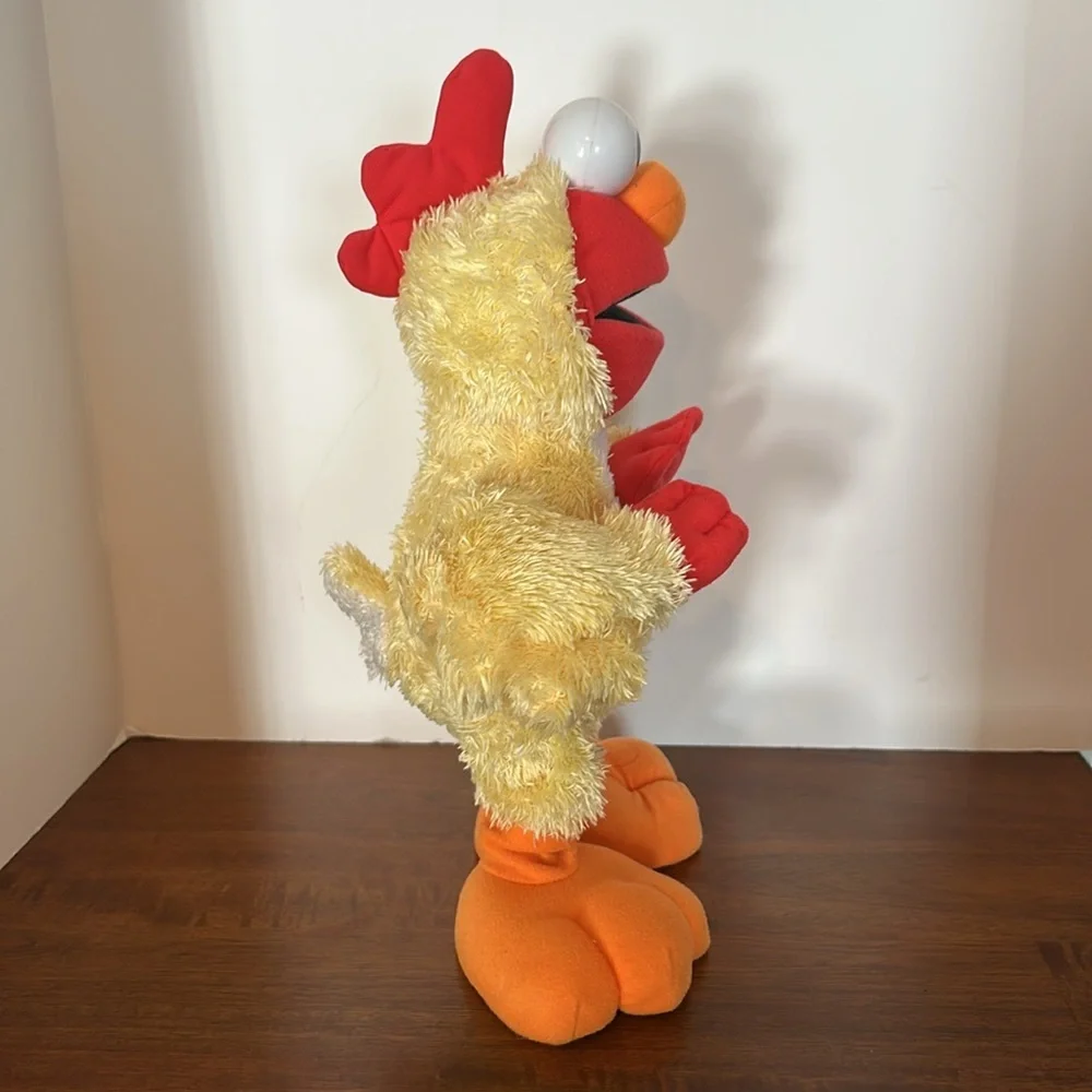 Sesame Street Chicken Dance Elmo Plush Yellow and Orange